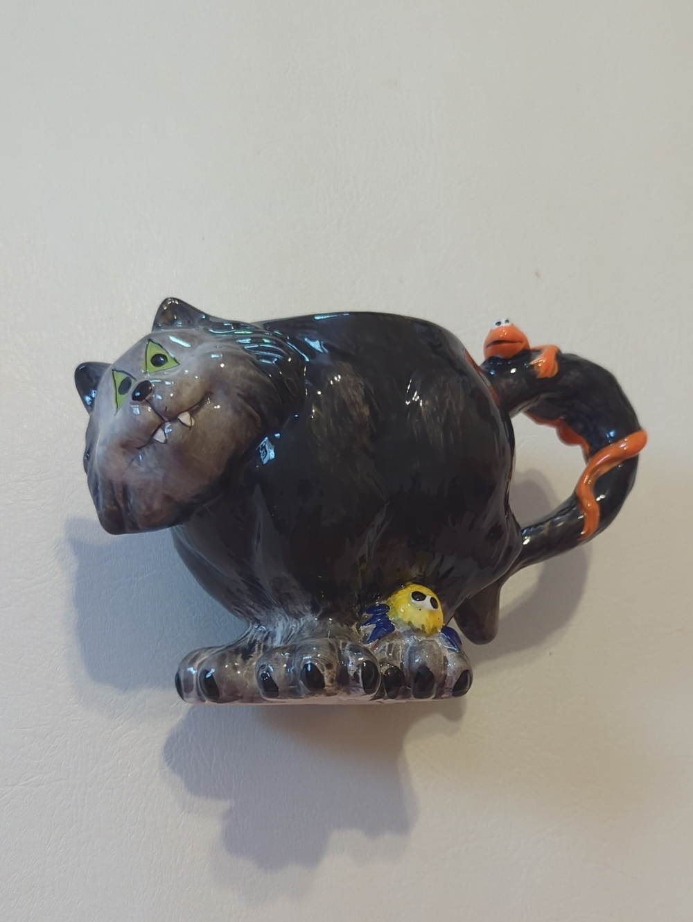 JCP Halloween Mug Werewolf Spider Newt Lizard Mouse Coffee Cup Black Cat